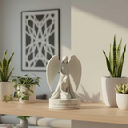 Guardian Angel with Psalm 91:11 – Christian STL Statue