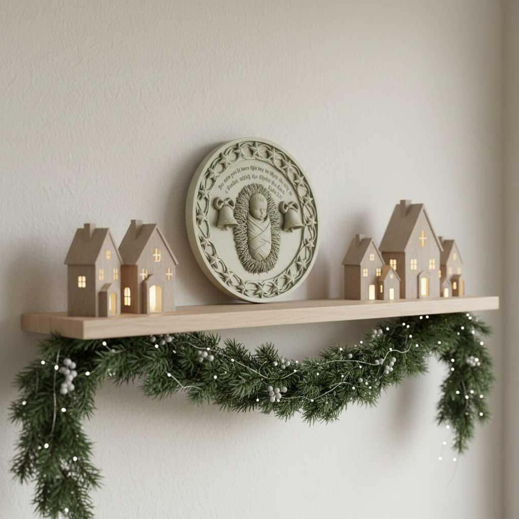 Nativity of Christ – Luke 2:11 Baby Jesus Relief STL | Heavenly Birth Scene